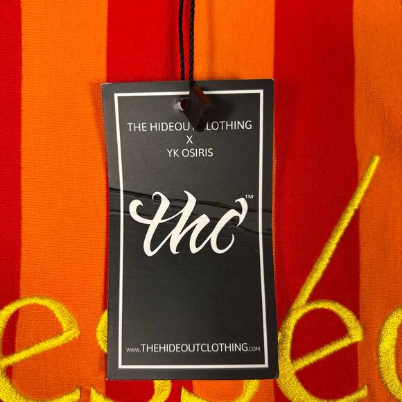 The Hideout Clothing YK Osiris Shirt Mens Medium Striped Blessed Limited Edition - Picture 5 of 10